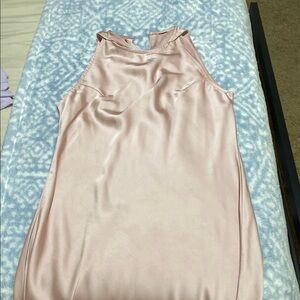 Elegant Pink Satin Dress